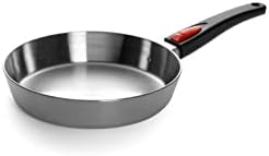 1524CO Paslanmaz Çelik Çok Katmanlı Tava 24 cm Yuvarlak, 5 cm Yüksekliğinde İndüksiyon için Çıkarılabilir Saplı