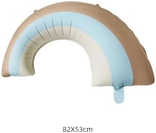 Retro Gökkuşağı Folyo Balon Büyük Boy Mavi