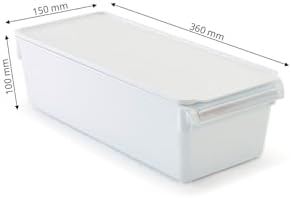 Kapaklı Banyo Mutfak Düzenleyici Raf Ps 360 * 150 * 100 Mm Beyaz M-E27-20-01K