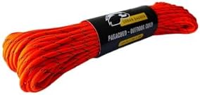 Turuncu Paracord Hayatta Kalma İpi, 30m - 300kg, Dayanıklı Kamp Ekipmanları, Kamp Aksesuarları