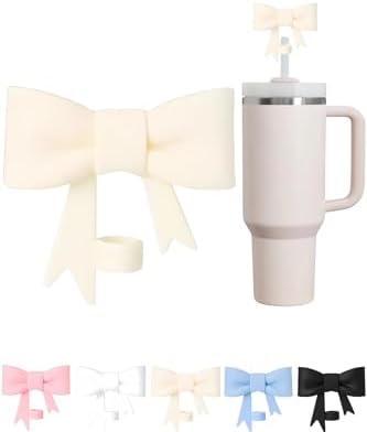 1 Adet Silikon Pipet Kapağı –   ile Uyumlu 10 mm Pipetler için – Toz Koruyucu, Fiyonklu Tasarım – Krem Renk