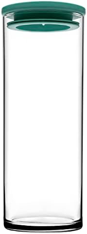 Breakfast Club Yeşil Plastik Kapakli Cam Kavanoz, Şeffaf, 120 cc