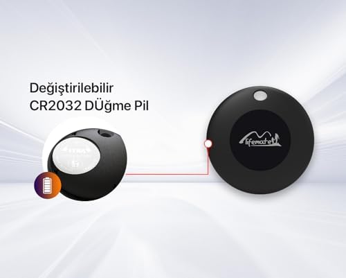 LifeTag ile Uyumlu MFI Lisanslı Smart Tag Akıllı Takip Cihazı - Siyah