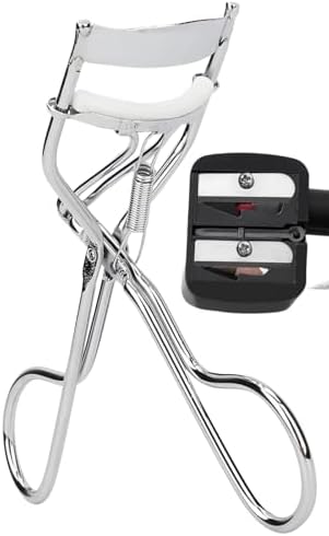 MTA HİGH-TECH Kirpik Kıvırıcı ve Çift Göz Kalemi Kalemtıraş Seti – 2 Adet Yedek Ped, Makyaj Aksesuarları, Ergonomik Tasarım, Dayanıklı ve Hassas Kıvırma