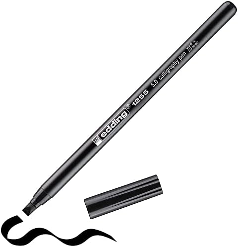 1255 kaligrafi kalemi - siyah - 1 kalem - kaligrafi ucu 5 mm