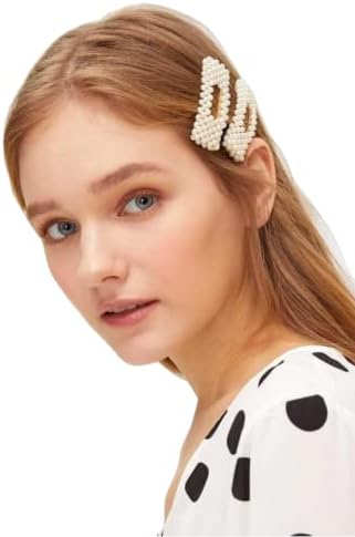 Kadın İncili Luxury Zara Model Yan Çıt Çıt Saç Tokası 02 2'li