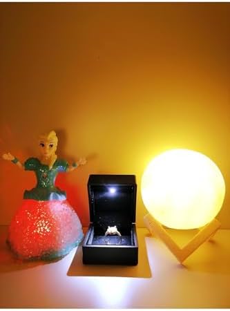 Işıklı Yüzük Kutusu Kalpli Yüzük, Rcb Led, 3d Led Küre Gece Lambası Halay Çeken