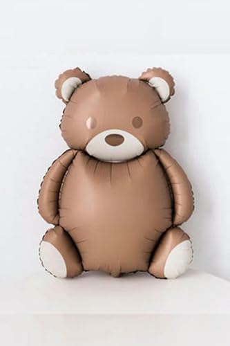 Retro Büyük Kahverengi Ayı Folyo Balon 89-72 Cm