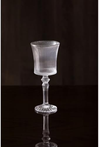 Şık Kahve Yanı Bardak Seti – Ayaklı Cam, Zarif Desenli, Özel Sunumlar İçin İdeal