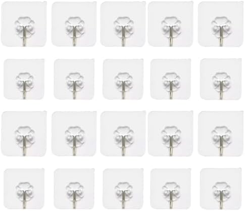 20 Adet Tekli Şeffaf Askı, Metal Kancalı, 6 cm Ebatında, Ekonomik Fiyat