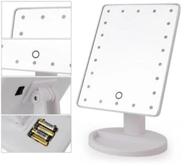 Dokunmatik Led Işıklı Pilli Masa Üstü Makyaj Aynası Makyaj Aynası Ledli