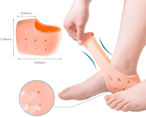 Ankanorm Topuk Dikeni Rahatlatıcı Silikon Çorap, Topuk Nemlendirici Patik, Topuk Çatlaklarını Nemlendiren Çorap, Topuk Kuruluğu Önleyici Patiik