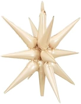 Krem Kutup Yıldızı Folyo Balon 27 İnç 60 Cm