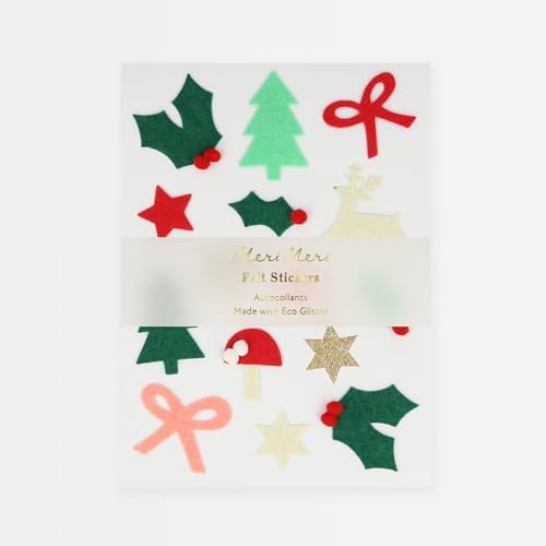 - Felt Christmas Stickers - Yeni Yıl Motifli Çıkartmalar (4'lü)