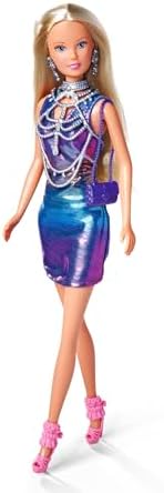 105733663, Steffi Super Glam, Özel Vücut Zinciri & Küpe Aksesuarı, Özel Işıltılı Elbise, 29Cm