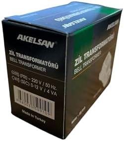 Zil Trafosu 4-8-12V /4VA AK-910 Kapı Zili Trafosu,Transformator,Güç Kaynağı Bell Transformer