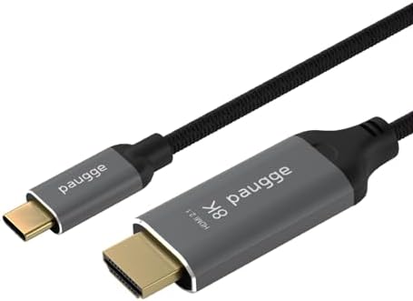 USB C to HDMI Kablo - 8K60Hz, 4K 144Hz/120Hz/60Hz, Thunderbolt 5/4/3 Uyumlu, HDMI 2.1, HDR, HDCP2.3, DSC, 2 Metre (CHD21-PRO)