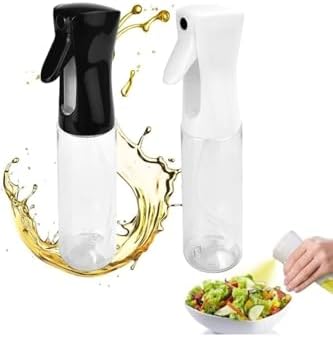 2 Adet Şeffaf Air Fryer Yağ Spreyi Salata ve Fırın İçin Yağ Püskürtücü Çok Amaçlı Yağdanlık