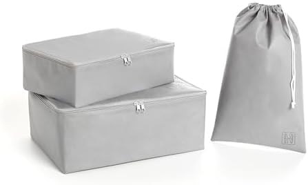 3'lü Gri Renk Bavul İçi Düzenleyici Set