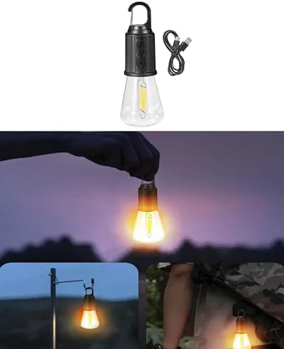 Şarjlı Kamp Lambası, 3 Modlu, Özellikli, Type-c Şarj Kablolu, Kamp, avcılık, Balıkçılık, Garaj, Güverte, Doğa Yürüyüşü, Arama Kurtarma, Doğal Afet, Deprem, Acil Durum Lambası