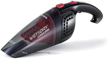 Ariete Islak & Kuru Şarjlı Süpürge 2474/00-3,6 V Güç Nikel/NI MH Pil 1200 mAH, Çıkarılabilir Hazne, Katılar için 400 ml Sıvılar için 45 ml Hazne Kapasitesi, Çıkarılabilir ve Yıkanabilir Filtre