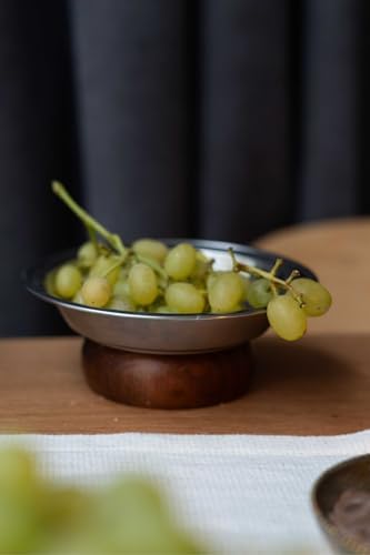 & Ahşap Ayaklı 15,5 Cm Çerez Meyve Kuruyemiş Sunum Kase Stand