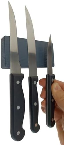 MCT Ahşap Mıknatıslı Duvara Monte Dişbudak Ahşap Bıçak Bloğu ve Bıçak Tutucu - 3 Bıçak Kapasiteli