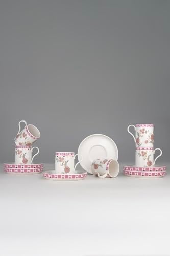 Porselen Desire 12 Parça 6 Kişilik Kahve Takımı Chirpy