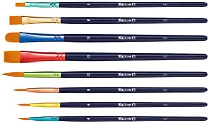 Lot de 8 pinceaux synthétiques de qualité supérieure