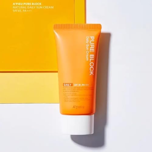 A'PIEU Yapışkan His Bırakmayan Güneş Koruyucu Pure Block Natural Daily Sun Cream SPF50 Pa 50 mililitre