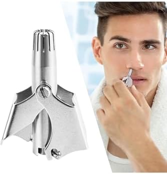 gaman Paslanmaz Çelik Mini Burun Kıl Alma Makinesi - Mekanik Burun Kıl Alma - Burun Kıl Temizleme Gümüş