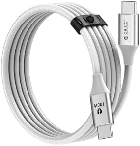 100W 5A PD Type-C to Type-C Hızlı Şarj ve Data Kablosu Beyaz 1 Metre