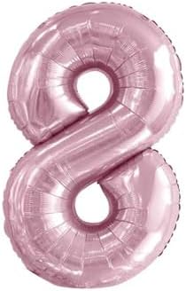 5DM 8 Rakam Pastel Pembe Folyo Balon 76 Cm