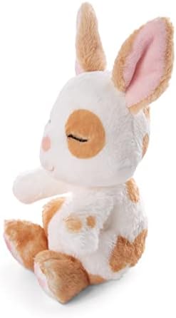 Nici 48707 Soft Toy Sleeping Pets Caramel Dotted in Peach Basket 12cm