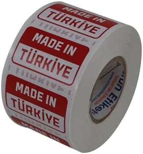 , hazır al hızlı al Made in Türkiye Baskılı Kuşe Etiket 50mm X 30mm 1000 Adet