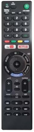 Bravia Akıllı TV'lerle Uyumlu Uzaktan Kumanda 149331411 Bravia Uzaktan Kumanda için, NETFLIX ve YouTube Kısayol Düğmeleriyle Uyumlu Evrensel Yedek RMT-TX300E Uzaktan Kumanda