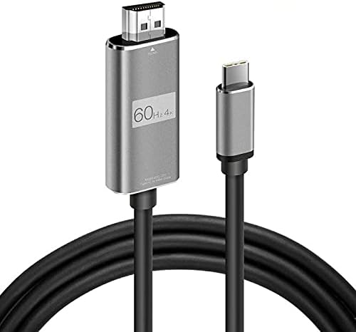 HC-01 Type-C to 4K Ultra Full HD HDMI USB-C Tak Çalıştır Görüntü Aktarım Kablosu-1.8m
