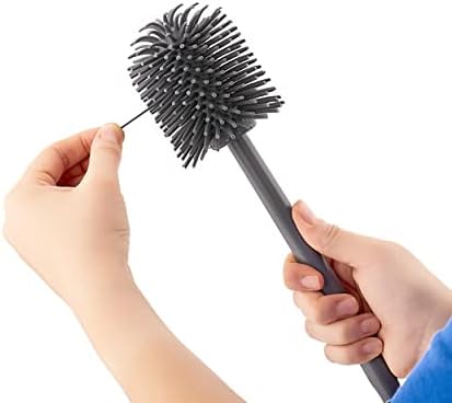 Silikon Klozet WC Tuvalet Fırçası Beyaz