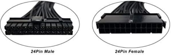 24 pin uzatma 30 cm 24 pin power uzatma kablosu