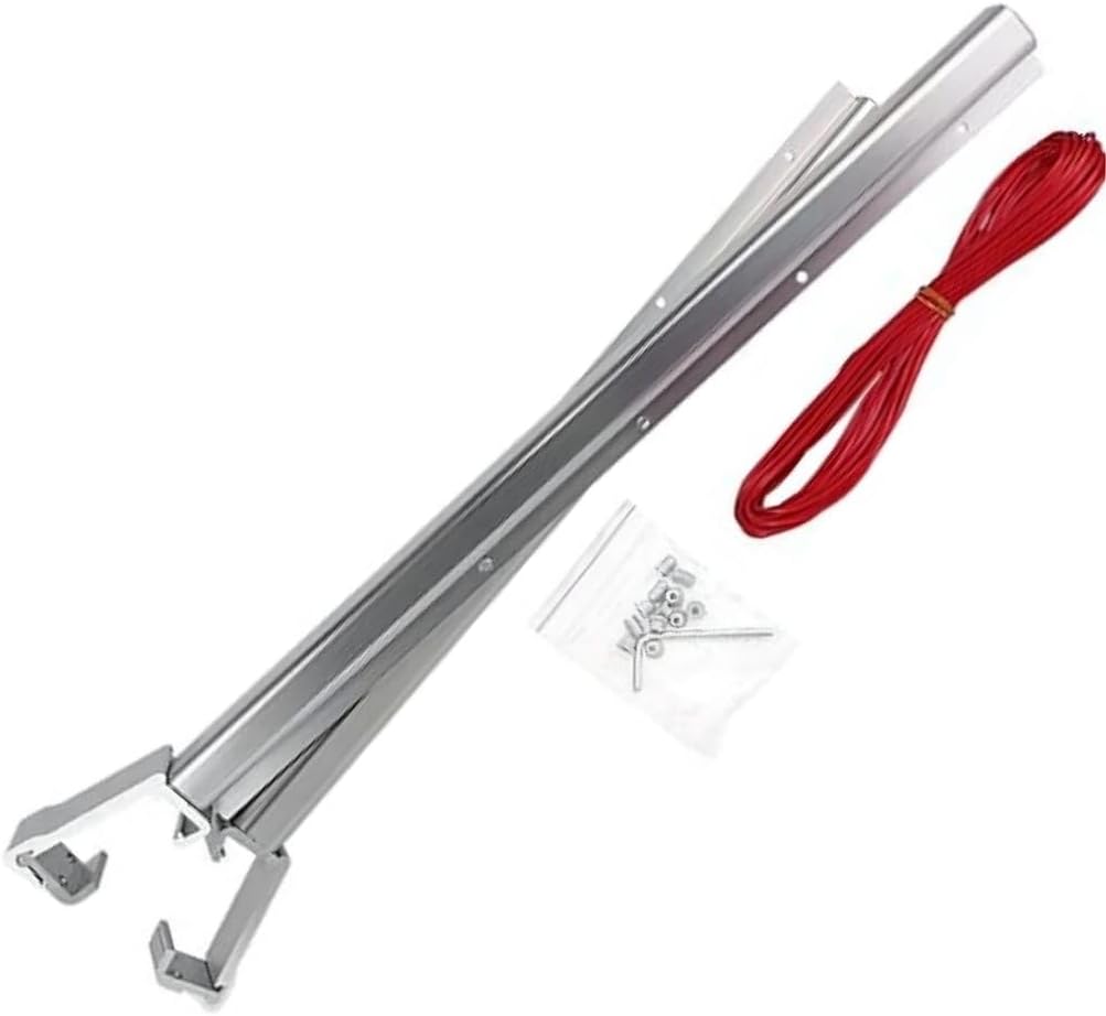 Kare Alüminyum Katlanır Çamaşır Kurutmalığı – Duvara ve Balkona Monte Edilebilir, Paslanmaz Dayanıklı Askı, Katlanabilir Çamaşır Askılığı, Yer Tasarruflu Kurutma Aparatı (Yuvarlak Başlıklı)