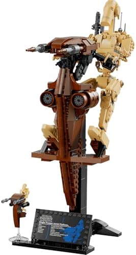 Gizli Tehlike STAP ile Savaş Droidi 75428 – 12 Yaş ve Üzeri Çocuklar için Doğum Günü Hediyesi Fikri, Entegre Bilgi Levhası içeren Koleksiyonluk Dekoratif Oyuncak Yapım Seti (1088 Parça)