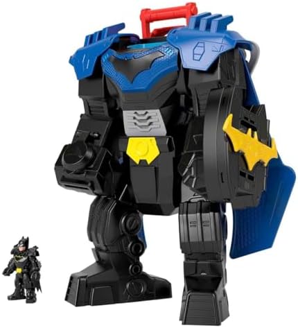 Işıklı, sesli ve hareketli Imaginext DC Super Uçuş Aracı, 7,5 cm'lik aksiyon figürü, fırlatıcı ve disklerle 36,5 cm'lik oyuncak, JDL03