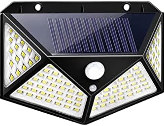 Güneş Enerjili Bahçe Lambası 100 Led Bahçe Aplik Solar Bahçe Lambası 1410