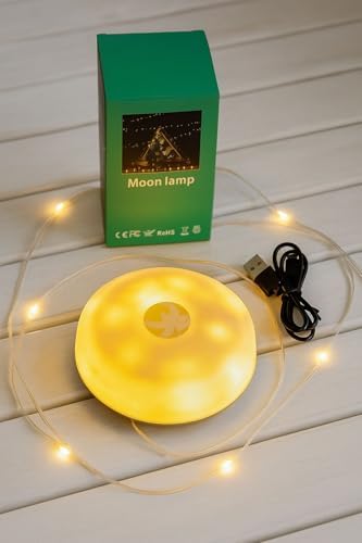 Kamp Işığı lambası, USB ile şarj edilebilir, 10 metre LED ortam ışıkları, kamp için IP67 su geçirmez, renkli ve sıcak aydınlatma [Enerji Sınıfı A]