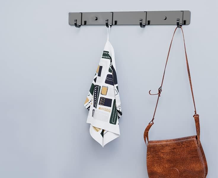 Kendinden Yapışkanlı Alüminyum 4'lü Askılık Mat Siyah