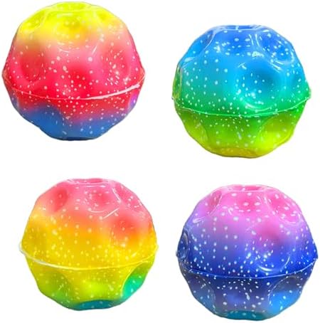 Ay Topu, Zıplayan Top, Astro Atlama Topları 2 Parça Zıplayan Uzay Topu, Ay Topları, Çocuklar ve Yetişkinler için Duyusal Oyuncak, Her Yaş İçin Aile Oyunları