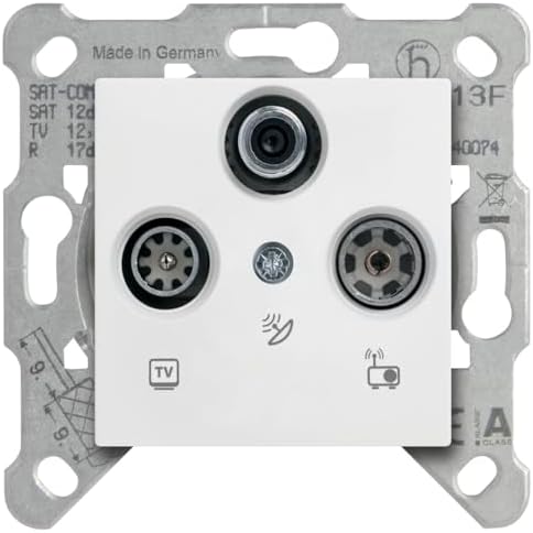 /M Beyaz Uydu Sat Sonlu Mekanizma+Düğm/Kapak