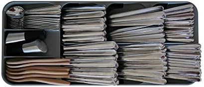 50804 9 Bölmeli Çekmece Kaşıklık, Gri