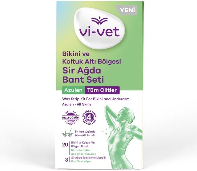 Vivet Bikini Ve Koltuk Altı Bölgesi Sir Ağda Bant Seti Azulen
