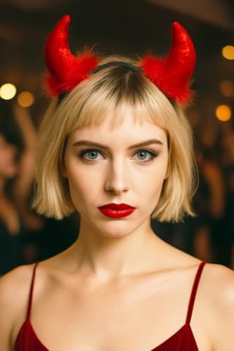 Halloween Tac Boynoz Kırmızı